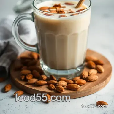 Easy Toasted Almond Drink: A Warm Hug in a Glass Recipe Card