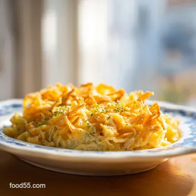 Tuna Noodle Casserole for 6 Servings Recipe Card
