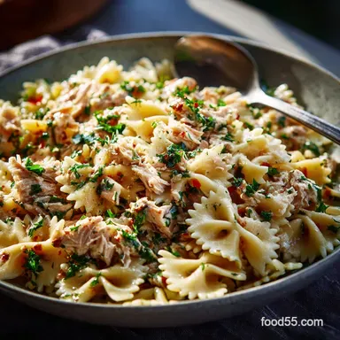 Tuna Pasta Dressing: The Briny, Tangy Chefs Secret Recipe Card