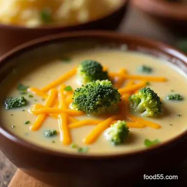 The Best Creamy Broccoli Cheddar Soup Recipe Homemade Goodness Recipe Card