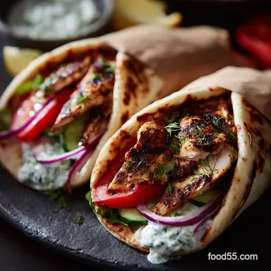 Best Grilled Chicken Gyros with Tzatziki Sauce Foolproof Homemade Recipe Recipe Card