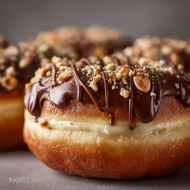 Kinder Bueno Donuts: The Ultimate Indulgent Hazelnut Cream Filling Recipe Card