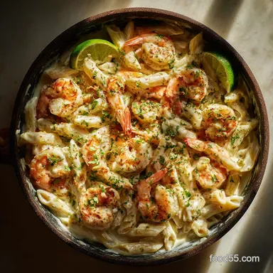 Creamy Shrimp Alfredo: The Ultimate Velvety Skillet Pasta Recipe Recipe Card