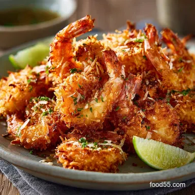 Crispy Coconut Shrimp Ultimate TripleCoated Recipe for Extra Crunch Recipe Card