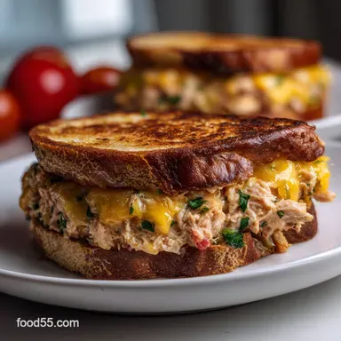 Easy Tuna Melt: Crispy, Gooey, Ready in 15 Mins Recipe Card