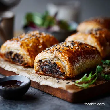 Pork and black pudding sausage rolls Ultimate Flaky Picnic Staple Recipe Recipe Card