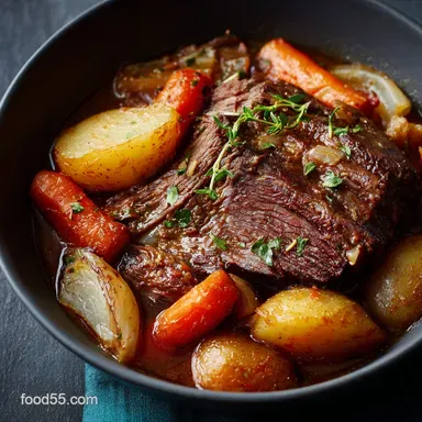 Best Slow Cooker Pot Roast Classic ForkTender Recipe Recipe Card