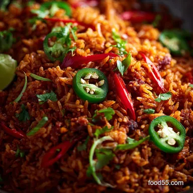 Jollof Rice Mastering the Ultimate Smoky DeepRed Classic Recipe Card