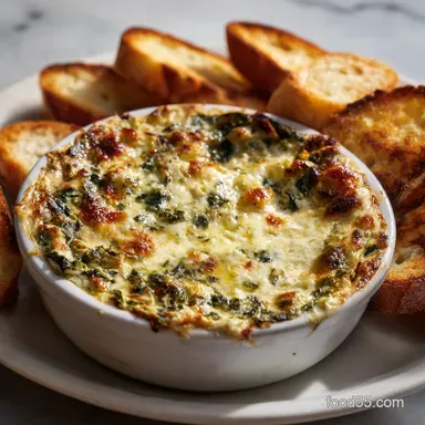 Spinach Artichoke Dip: Ultra-Creamy Baked Gastropub Recipe Recipe Card