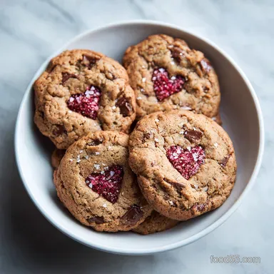 Valentines Day Kitchen Sink Cookies: Baked Recipe Card
