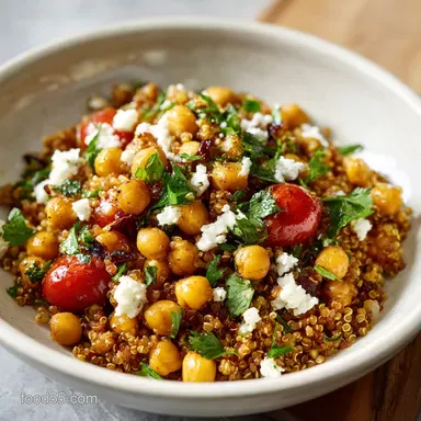 Vegan Meal Prep with Roasted Chickpeas Recipe Card