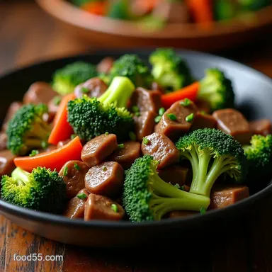 Best RestaurantStyle Broccoli Beef Recipe Velveted Recipe Card