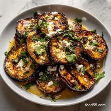 Grilled Eggplant: The Secret to Velvety, Non-Bitter Slices Recipe Card
