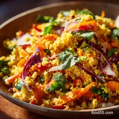 Curried Couscous Salad: Easy, Vibrant Prep-Ahead Side Dish Recipe Card