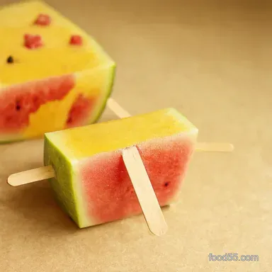 Watermelon Pupsicles Cool Dog Treats Recipe Easy DIY Recipe Card