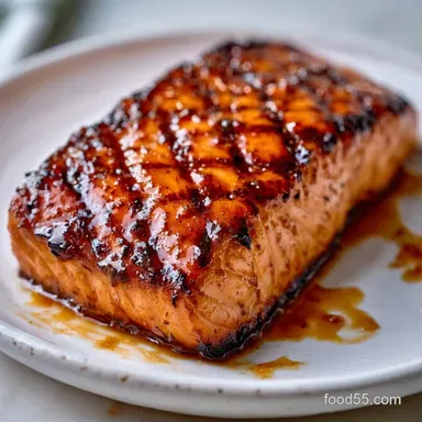Weeknight Grilled Salmon for 4 Servings Recipe Card