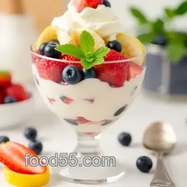 How to Create Layered Delight: Whip Up Fruit and Cream Parfait in 45 Min Recipe Card