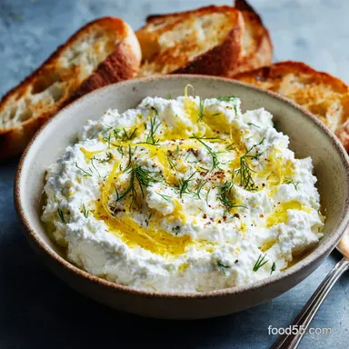 Silky Whipped Ricotta Dip Recipe The 10Minute Lemon Showstopper