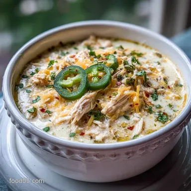 White Chicken Chili: One-Pot Recipe Recipe Card