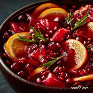 Festive Christmas Punch: The Best Non Alcoholic Party Punch for a Crowd Recipe Card