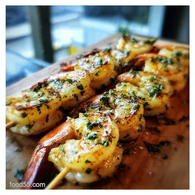 My Secret for Juicy Grilled Cilantro Lime Shrimp Kebabs Ready in 30 Mins Recipe Card