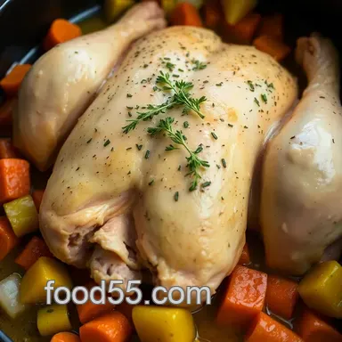 Easy Crock Pot Chicken Recipes: Lemon Herb Delight! Recipe Card
