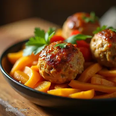 Zesty Southwest Turkey Meatballs Quick Healthy Recipe Recipe Card