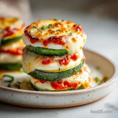 Zucchini Ricotta Melts for 2 Servings Recipe Card