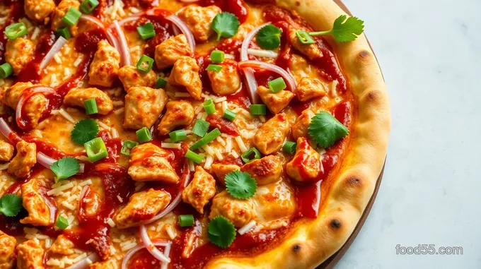 Americanized BBQ Chicken Pizza