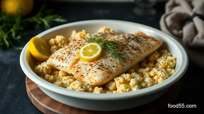 Baked Walleye Fillets with a Zesty Lemon-Dill Crust
