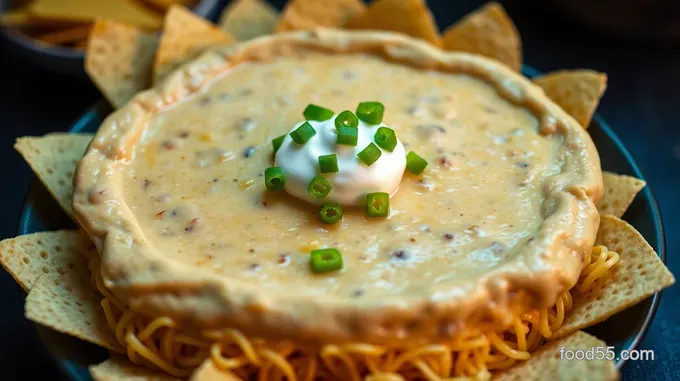 Cheesy Refried Bean Dip Delight