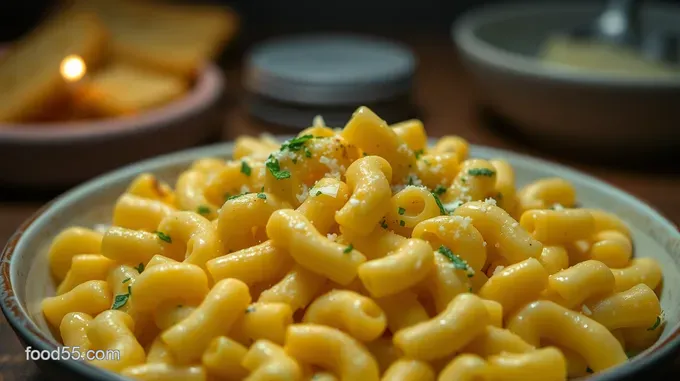 Decadent Gourmet Mac and Cheese with Truffle Oil and Gruyère