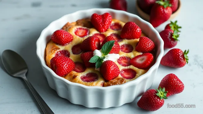 Decadent Low-Carb Strawberry Clafoutis