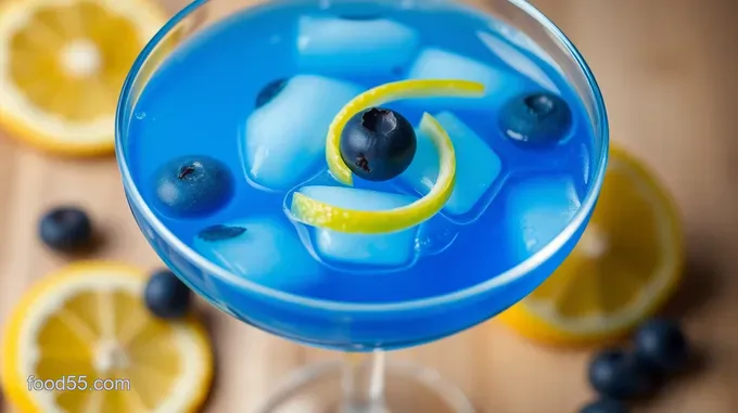 Sparkling Blue Martini Bliss