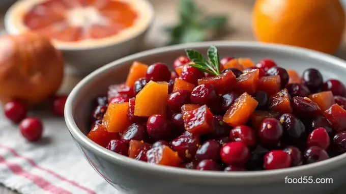 Zesty Cranberry and Orange Relish – A Festive Delight!