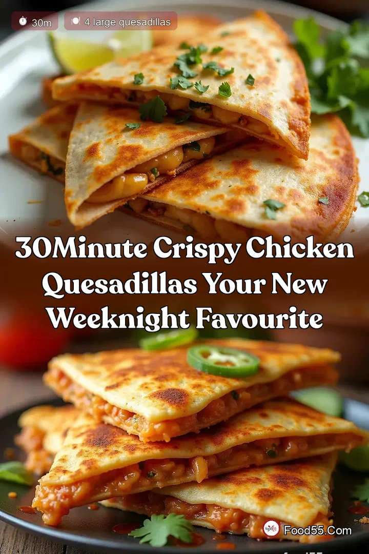 30Minute Crispy Chicken Quesadillas Your New Weeknight Favourite