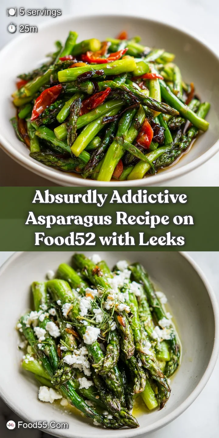 Close-up of tender asparagus glistening with melted butter and crunchy breadcrumbs, a simple yet elegant side dish.