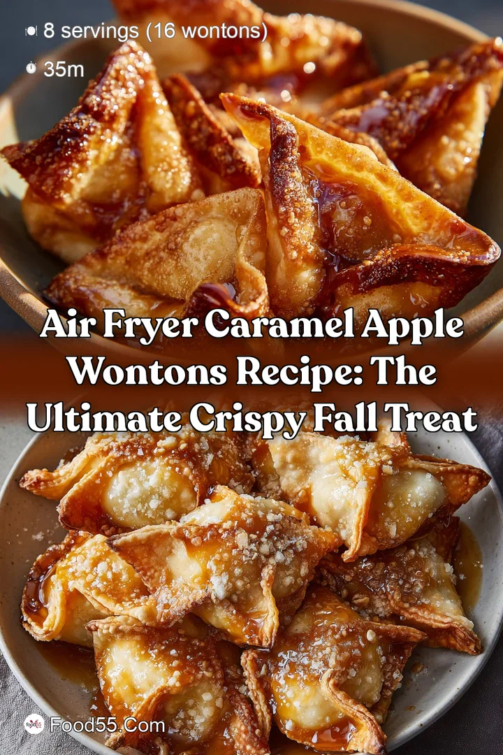 Air Fryer Caramel Apple Wontons Recipe: The Ultimate Crispy Fall Treat