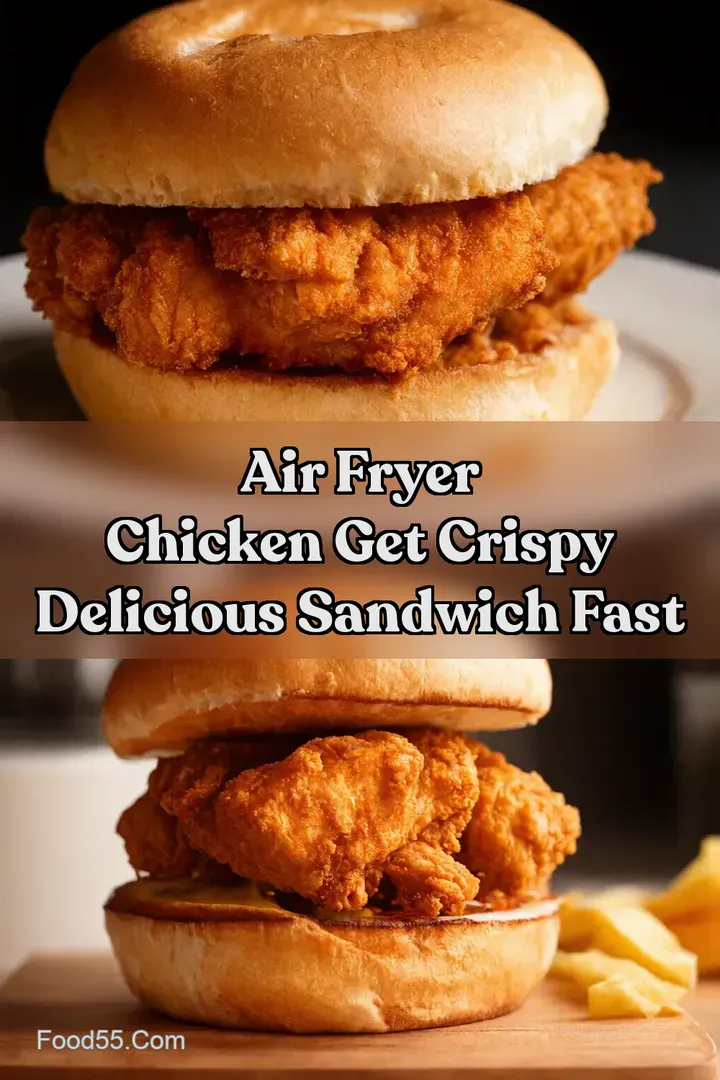Air Fryer Chicken Get Crispy Delicious Sandwich Fast