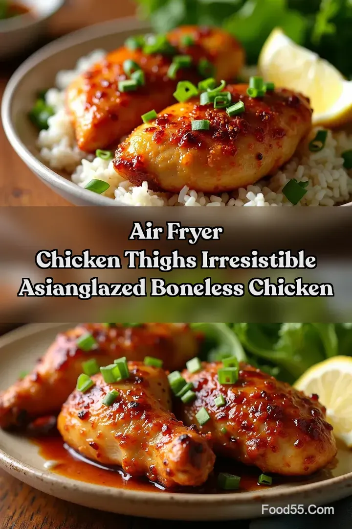 Air Fryer Chicken Thighs Irresistible AsianGlazed Boneless Chicken