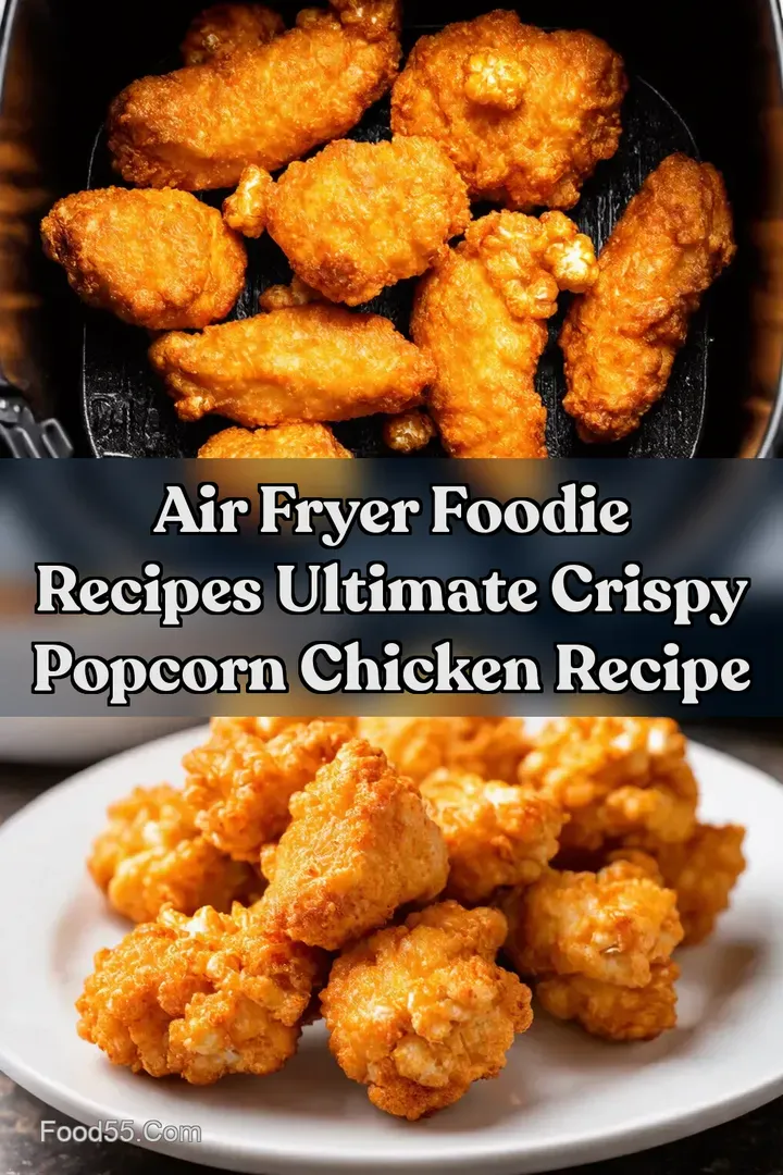 Air Fryer Foodie Recipes Ultimate Crispy Popcorn Chicken Recipe