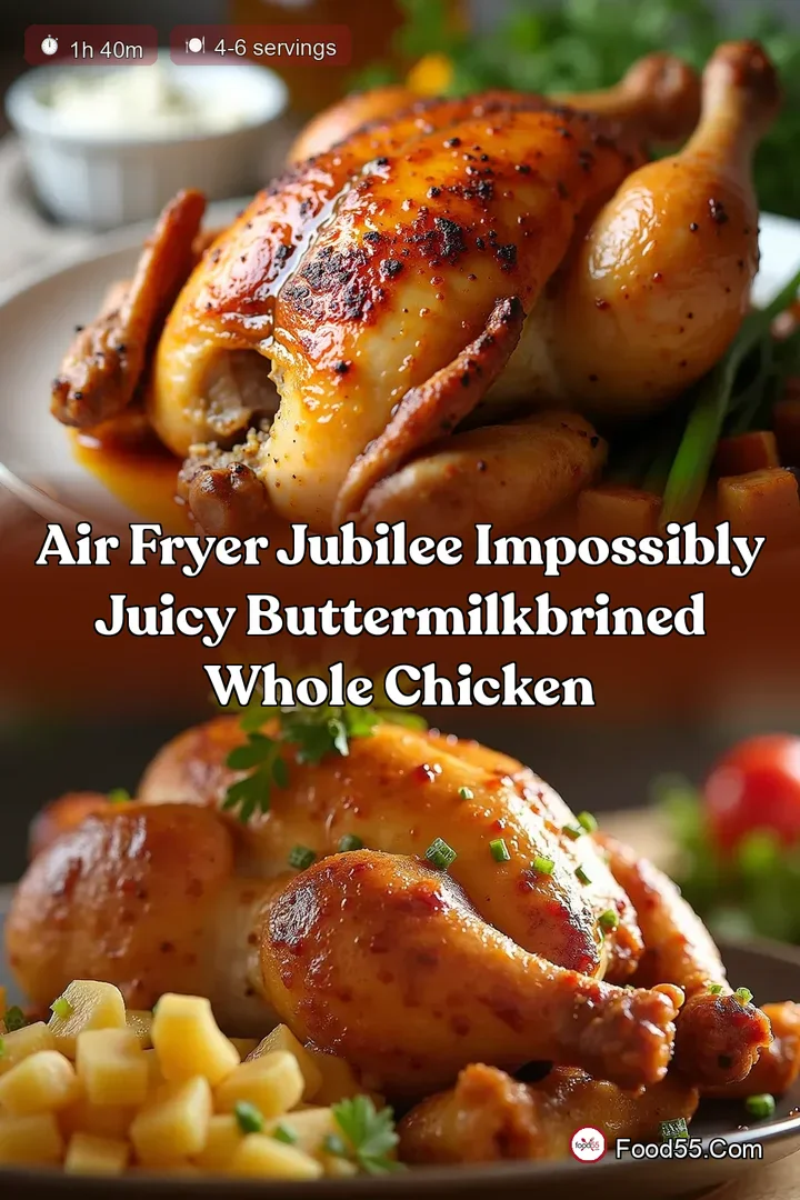 Air Fryer Jubilee Impossibly Juicy ButtermilkBrined Whole Chicken
