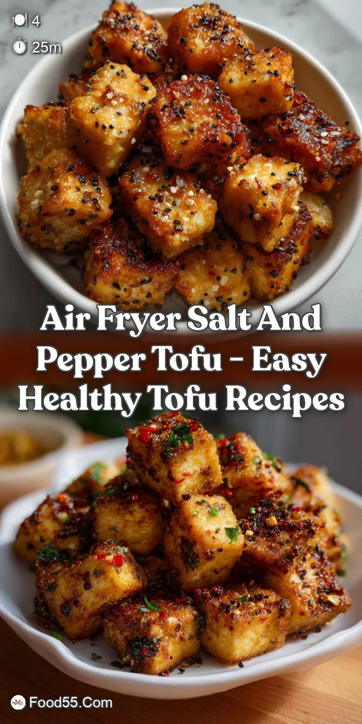 Air fryer salt and pepper tofu - Easy Healthy Tofu Recipes