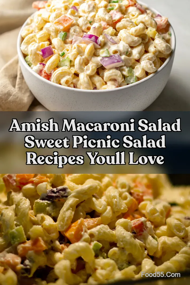Amish Macaroni Salad Sweet Picnic Salad Recipes Youll Love
