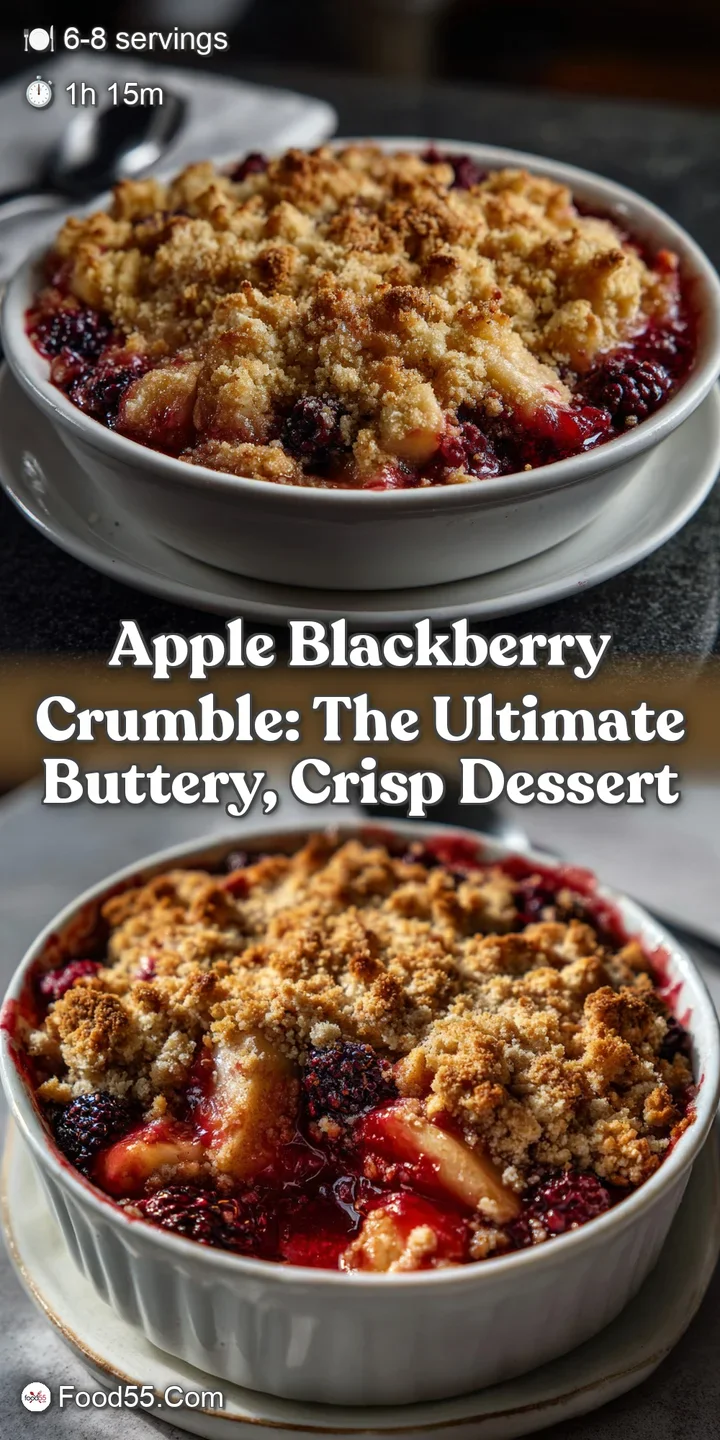 Apple Blackberry Crumble: The Ultimate Buttery Crisp Dessert