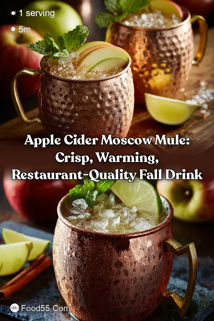 Apple Cider Moscow Mule: Crisp Warming Restaurant-Quality Fall Drink