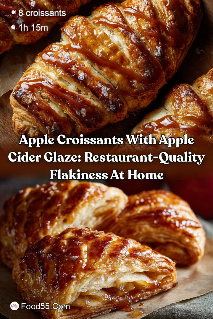 Apple Croissants with Apple Cider Glaze: Restaurant-Quality Flakiness at Home