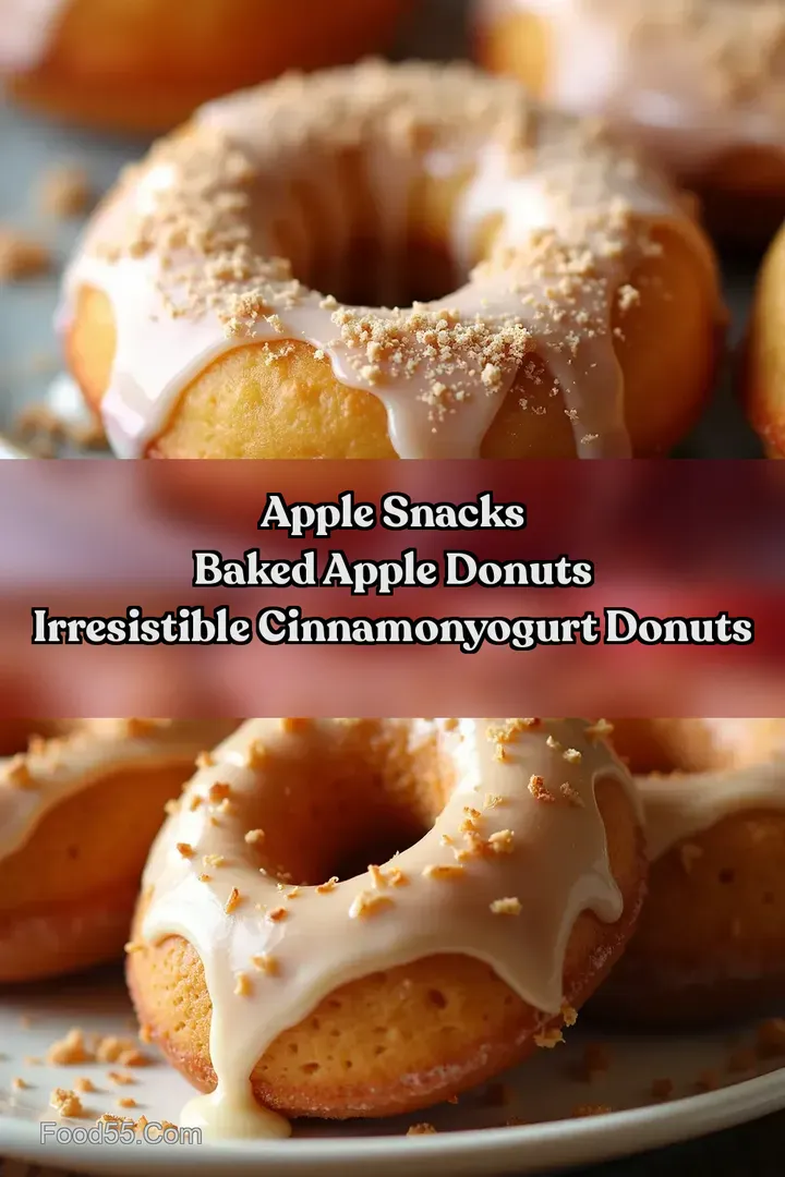Apple Snacks Baked Apple Donuts Irresistible CinnamonYogurt Donuts