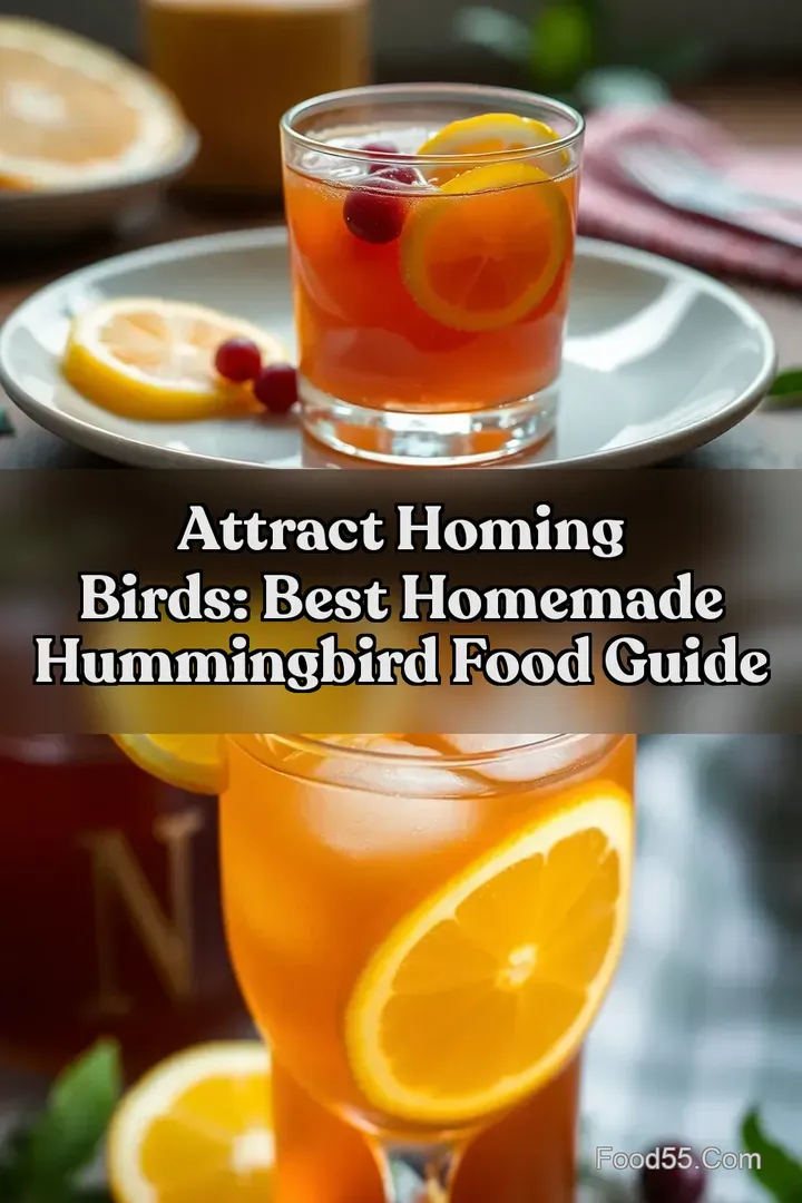 Attract Homing Birds: Best Homemade Hummingbird Food Guide : PIN FOR LATER Attract Homing Birds: Best Homemade Hummingbird Food Guide