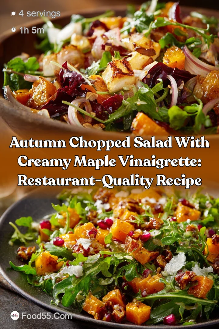 Autumn Chopped Salad with Creamy Maple Vinaigrette: Restaurant-Quality Recipe